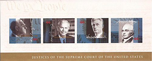 2009 Supreme Court Justices, Pane of 4 44c Postage Stamps, Sc#4422, MNH, OG
