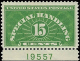 VEGAS -1928 15c Special Handling Plate No. - Sc# QE2 - MLH, OG
