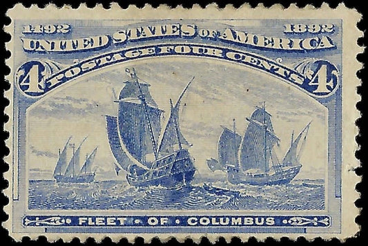 1893 USA - Scott 233 - 4c - Columbian - MH, OG - Solid - Nice!
