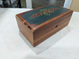 Vintage Lane Christmas Cedar Dresser Jewelry Trinket Chest - Free Shipping -4