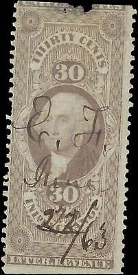 VEGAS - 1862-71 Revenue - Scott R52B - Part Perf -- Thin Top