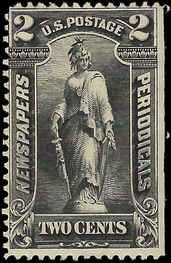 c1895 - Scott PR115 Newspaper Periodical Stamp 2c - MH, OG