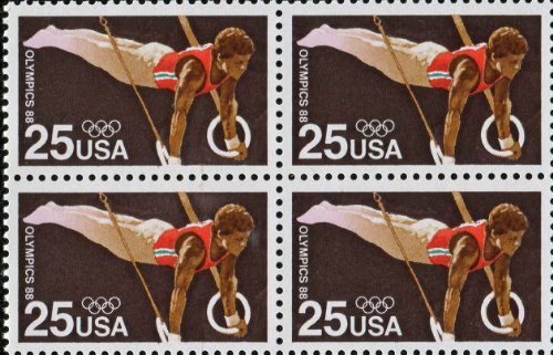 1988Summer Olympics -S. Korea Block of 4 25c Postage Stamps - Scott 2380 - MNH,OG