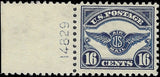 c1923 - Scott C5 16c Stamp with Plate Number - MNH, OG
