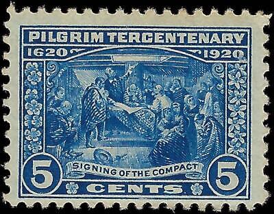 VEGAS - 1920 Pilgrim 5c - Scott 550 MNH, Undisturbed Gum - Fresh!
