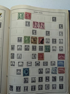 1956 Harris Ambassador Album & Stamps in Unusually Nice Condition - 129 Photos!