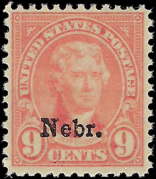 1929 USA - Scott 678 Nebraska - MNH, Small Gum Disturbance, Light Thin