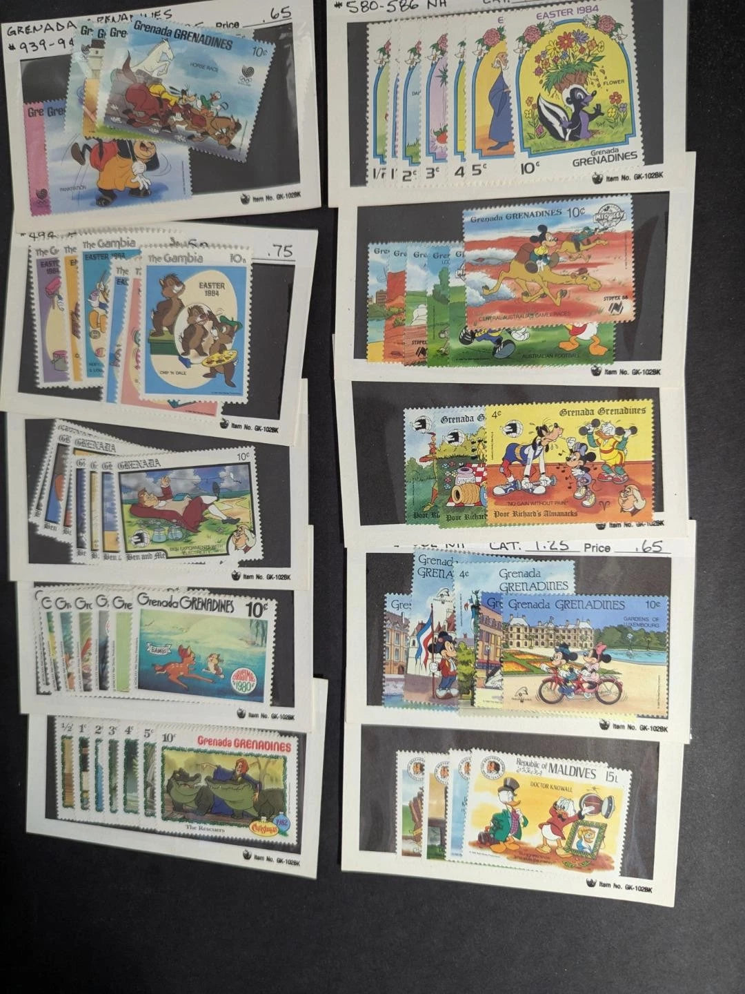 Huge Quantity of Disney Stamps! - Many Sets - Many Different -Sheets - 85 Photos