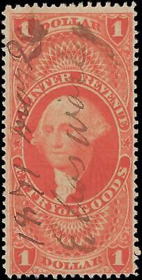 VEGAS - 1862-71 Revenue - Scott R67c - Sharp Color - Solid