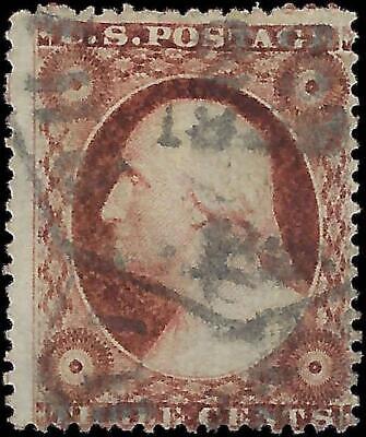 VEGAS - 1857 Washington 3c - Scott 26 - Interesting Color Variation & Date Cancel