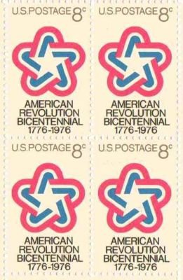 1971 American Revolution Block of 4 8c Postage Stamps, Scott 1432, MNH, OG