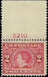 c1909 - USA Sc# 370 - MNH, Undisturbed OG - With Plate Number