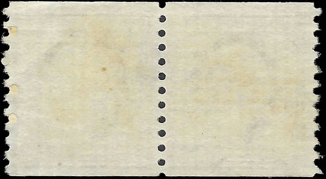 c1916-19 - Scott # 490x2,492, 495, 496 - Used Coil Pairs - No WM, Perf 10