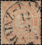c1872 North German Confederation 2kr - Scott 8 - Used - Cat= $55!