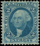 VEGAS - 1862-71 Revenue - Scott R9c - Light Crease Along Bottom - Nice Looking!