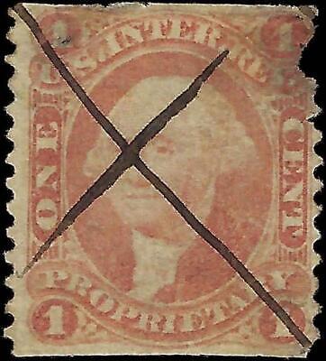 VEGAS - 1862-71 Revenue - Scott R3b - Damage Upper Right