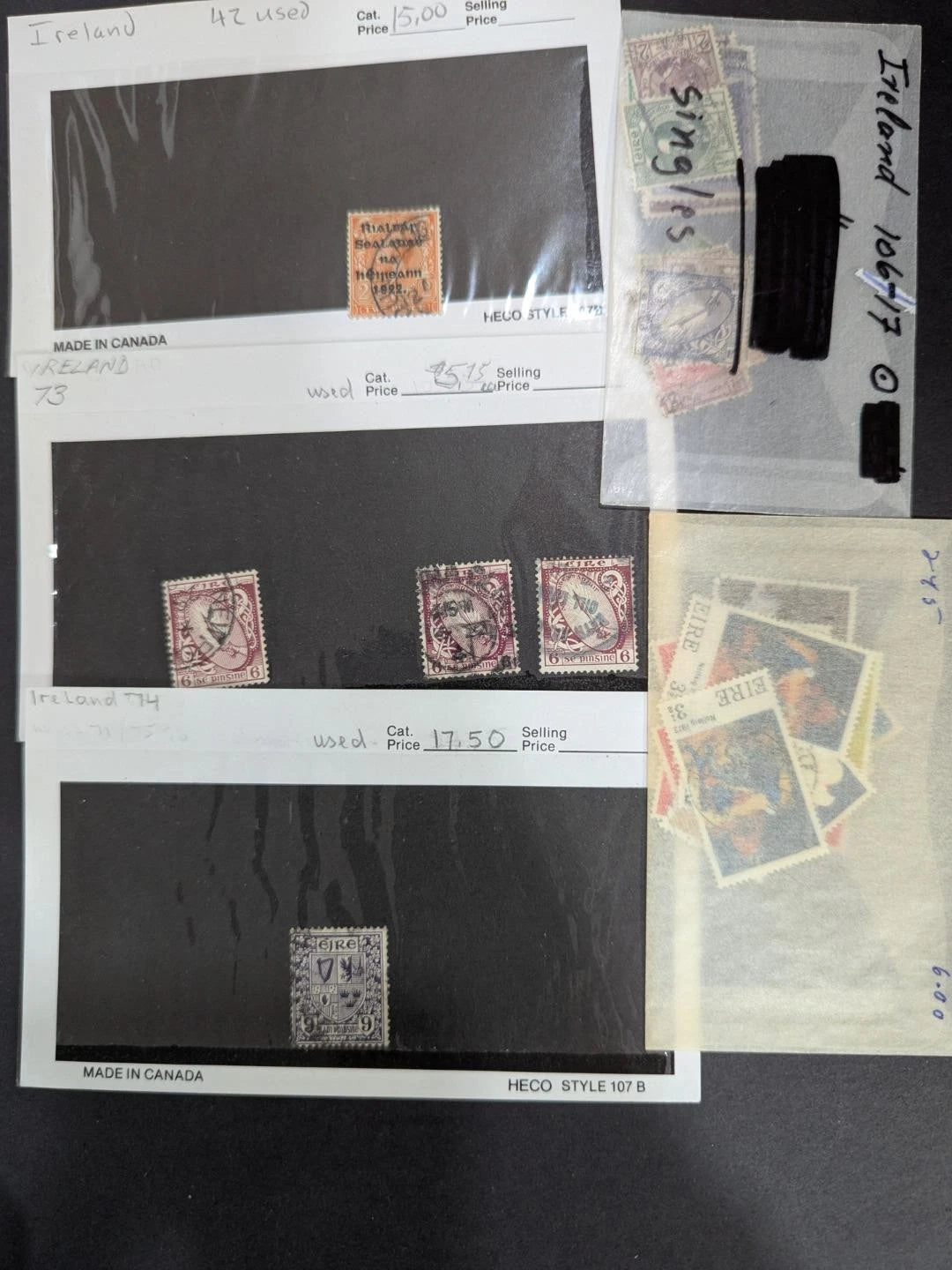 Quantity of Ireland Stamps - Unchecked -Some Better - Many Sets - See 35 Photos