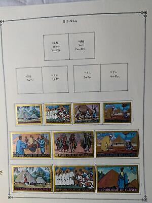 VEGAS - Guinea Stamps on Modified Scott Pages ~1959-81 & Back of Book -63 Photos