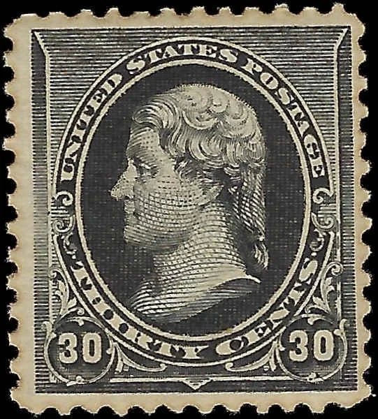 c1890 - Scott 228 Jefferson 30c - MNH, OG - Very Nice!