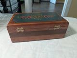 Vintage Lane Christmas Cedar Dresser Jewelry Trinket Chest - Free Shipping -4