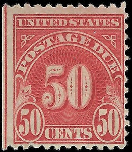 c1930 - Scott J76 50c Postage Due Stamp (Perf 11x11) - MH, OG - Fresh! -Cat= $175!