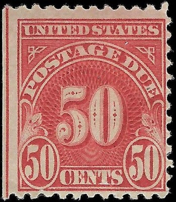 c1930 - Scott J76 50c Postage Due Stamp (Perf 11x11) - MH, OG - Fresh! -Cat= $175!