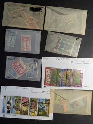 Quantity of Various British Colonial Stamps - M&U - Many Older - See 103 Photos