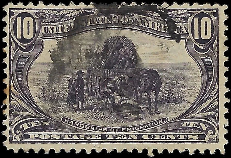 1898 USA - Scott 290 - 10c - Trans-Mississippi - Used - Solid - Well Centered!