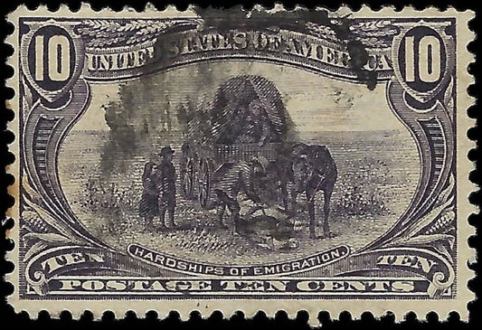 1898 USA - Scott 290 - 10c - Trans-Mississippi - Used - Solid - Well Centered!