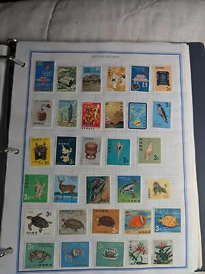 Nice Lot of International Stamps on Album pages - Ryukyu & More -See ~119 Photos