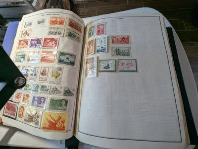Loaded with Stamps Statesman Album with P.R. China!, Russia & More - 229 Photos