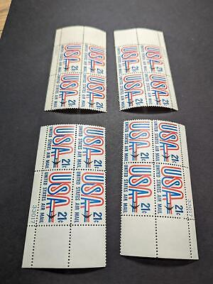 1971 USA & Jet Airmail Plate Block Set of 4 Pl #33017 - Scott C81 MNH