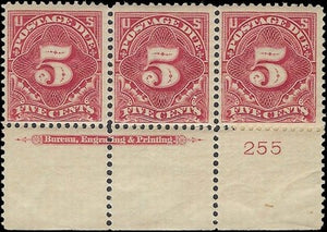 c1895 - Postage Due Sc# J41 MNH, OG Imprint Pair - READ