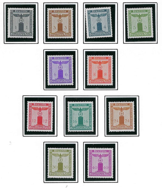 1942 Germany - Sc# S12-S22 - MNH, All Undisturbed OG - Post Office Fresh!