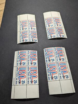 1971 USA & Jet Airmail Plate Block Set of 4 Pl #33009 - Scott C81 MNH