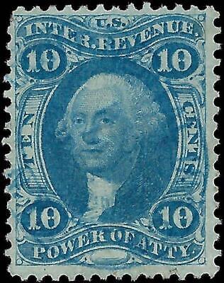 VEGAS - 1862-71 Revenue - Scott R37c Centering! Light Embossed Cancel -Folded Perf