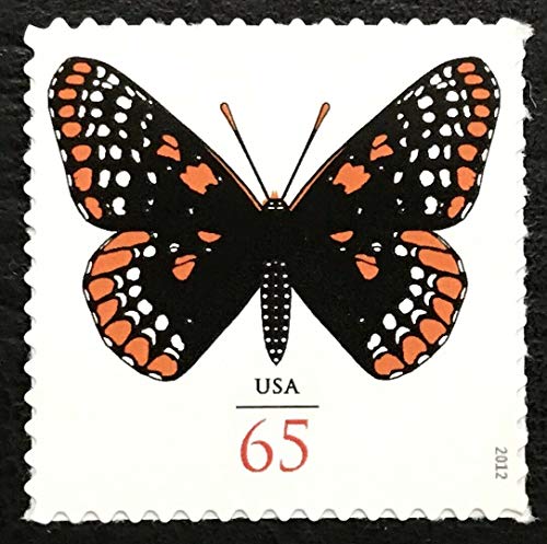 2012 Baltimore Checkerspot Butterfly Single 65c Stamp, Scott4603a, MNH, OG