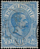 1884 Italy Parcel -Scott Q2 - Canceled - Tear from Top - Cat= $175