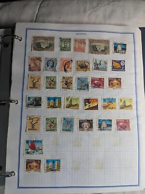 Nice Lot of International Stamps on Album pages - Ryukyu & More -See ~119 Photos