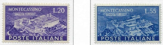 1951 Italy Full Set -Scott 579-580 - Clean Undisturbed OG! - Cat= $82