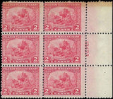 c1920 - Scott 549 Pilgrim Tercentenary Plate Block of 6 - MNH, OG - READ-Cat= $135