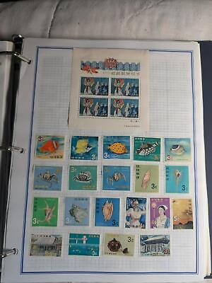 Nice Lot of International Stamps on Album pages - Ryukyu & More -See ~119 Photos