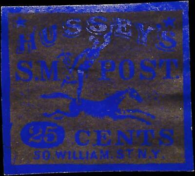 VEGAS - 1863 Hussey's Special Messenger SM Post - Scott 87LE5
