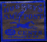 VEGAS - 1863 Hussey's Special Messenger SM Post - Scott 87LE5