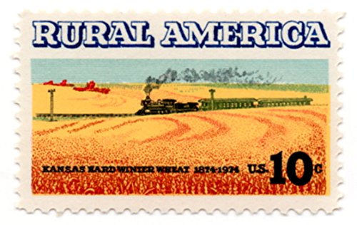 1973 Rural America Kansas Single 10c Postage Stamp, Scott 1506, MNH, OG