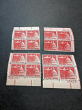 1962 Jet Over Capital Airmail Plate Block Set of 4 Plate #28423 - Scott C64 MNH