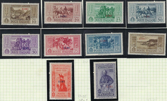 1932 Italy Offices In Simi Scott 17-26 - Mint Lightly Hinged! - #22 Has Sm Thin