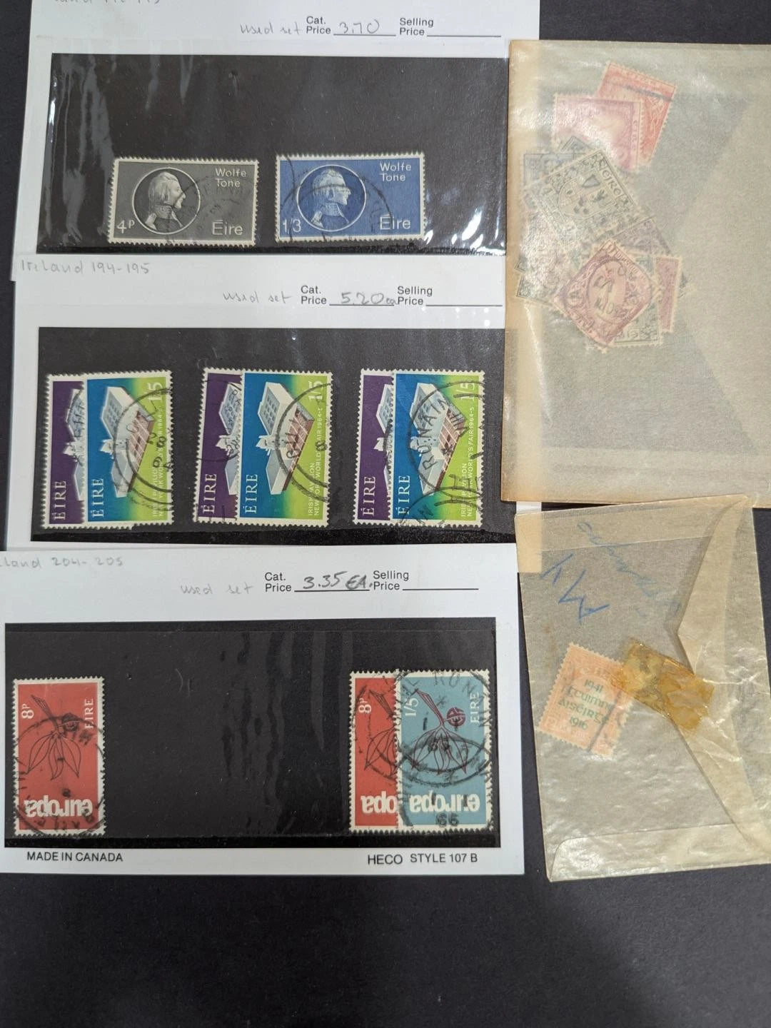 Quantity of Ireland Stamps - Unchecked -Some Better - Many Sets - See 35 Photos