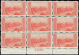 c1934 - Scott 741 Plate Block of 9 - MNH, OG - Nice