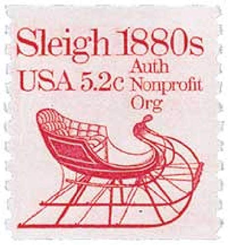 1983 Vintage Sleigh Single Postage Stamp, Scott1900, MNH, OG